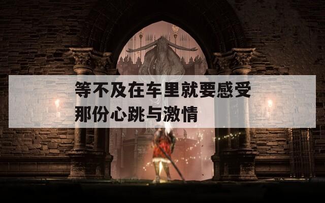 等不及在车里就要感受那份心跳与激情