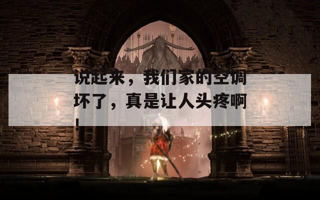 说起来，我们家的空调坏了，真是让人头疼啊！