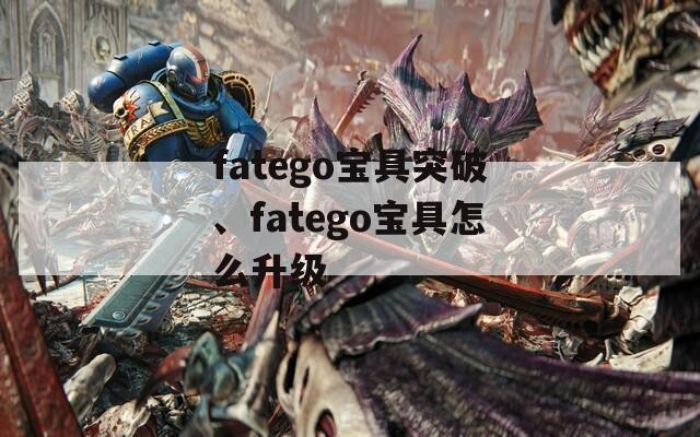 fatego宝具突破、fatego宝具怎么升级