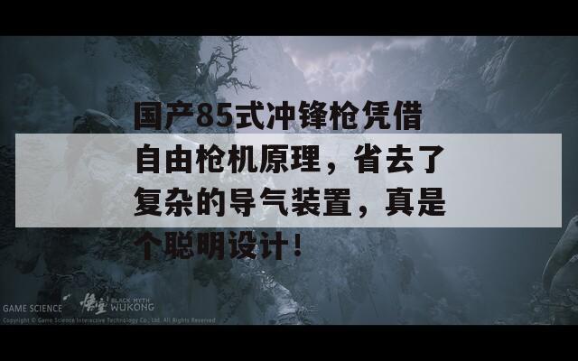 国产85式冲锋枪凭借自由枪机原理，省去了复杂的导气装置，真是个聪明设计！