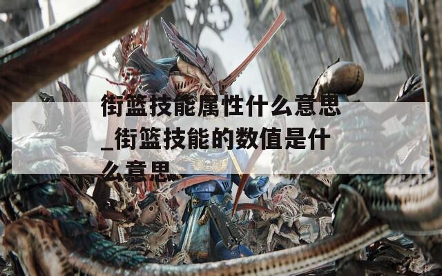 街篮技能属性什么意思_街篮技能的数值是什么意思