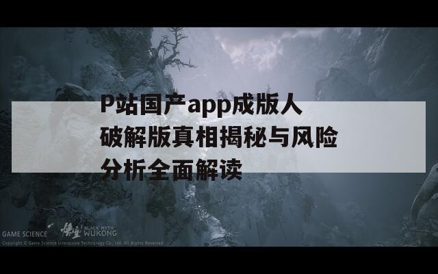 P站国产app成版人破解版真相揭秘与风险分析全面解读