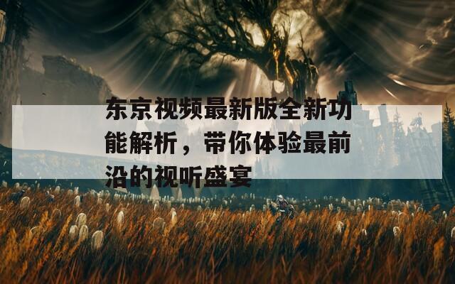 东京视频最新版全新功能解析，带你体验最前沿的视听盛宴