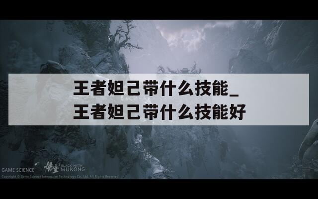 王者妲己带什么技能_王者妲己带什么技能好