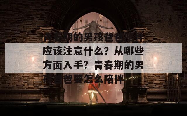 青春期的男孩爸爸陪伴应该注意什么？从哪些方面入手？青春期的男孩爸爸要怎么陪伴