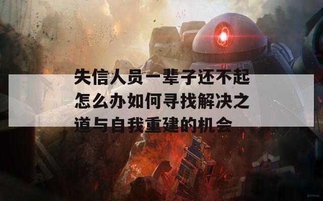失信人员一辈子还不起怎么办如何寻找解决之道与自我重建的机会