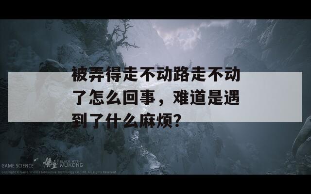 被弄得走不动路走不动了怎么回事，难道是遇到了什么麻烦？
