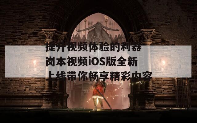 提升视频体验的利器 岗本视频iOS版全新上线带你畅享精彩内容