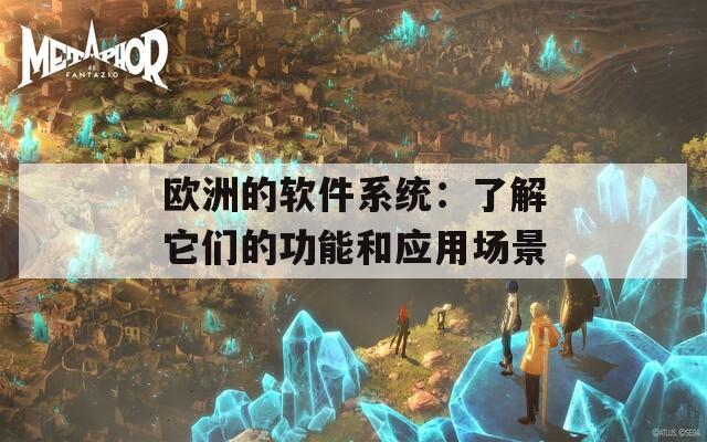 欧洲的软件系统：了解它们的功能和应用场景