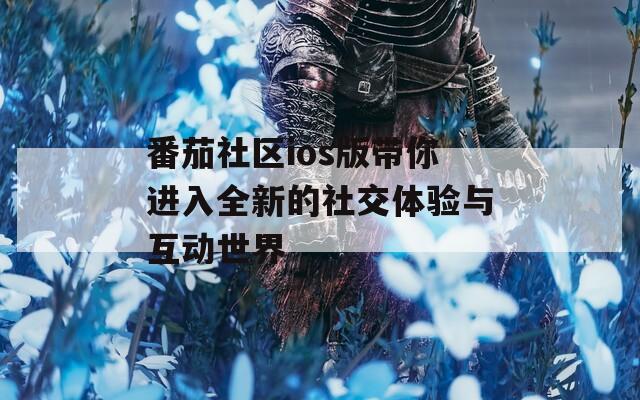 番茄社区ios版带你进入全新的社交体验与互动世界