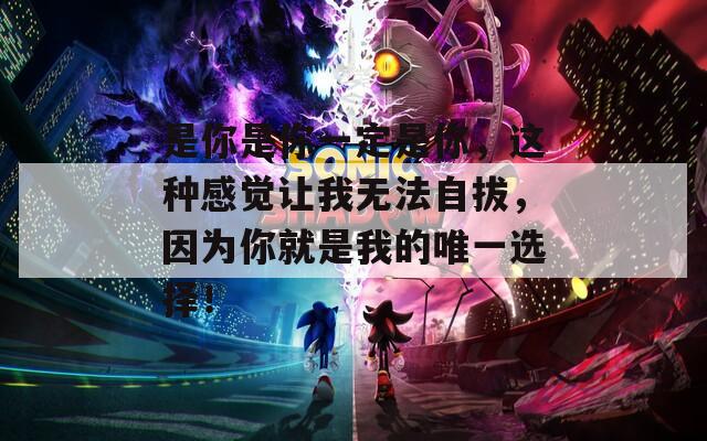 是你是你一定是你，这种感觉让我无法自拔，因为你就是我的唯一选择！