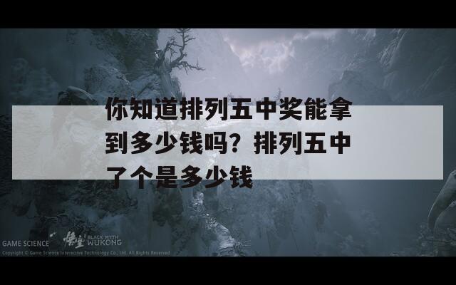 你知道排列五中奖能拿到多少钱吗？排列五中了个是多少钱