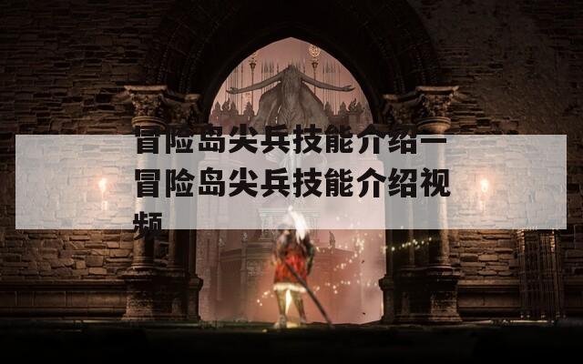 冒险岛尖兵技能介绍—冒险岛尖兵技能介绍视频