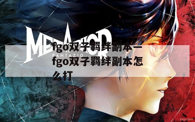 fgo双子羁绊副本—fgo双子羁绊副本怎么打