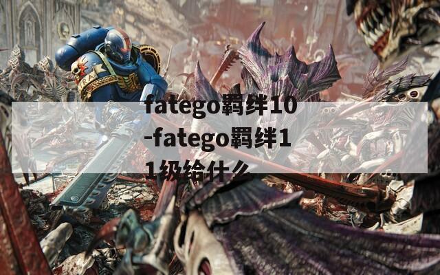 fatego羁绊10-fatego羁绊11级给什么