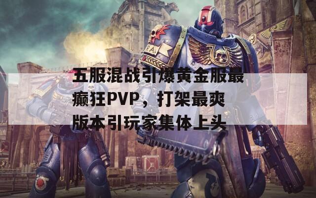 五服混战引爆黄金服最癫狂PVP，打架最爽版本引玩家集体上头