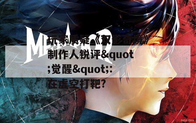 玩家质疑《双影奇境》制作人锐评"觉醒":在虚空打靶?