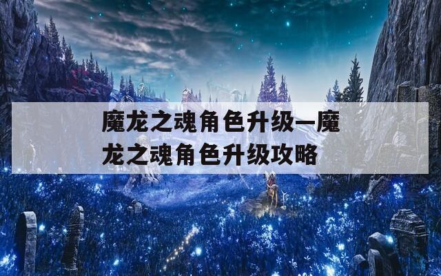 魔龙之魂角色升级—魔龙之魂角色升级攻略