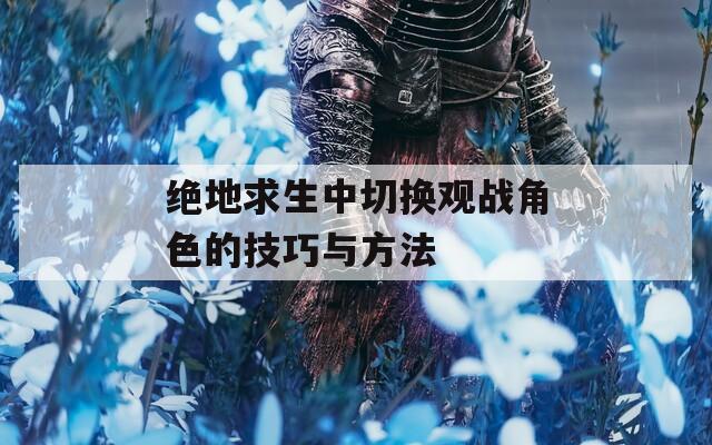 绝地求生中切换观战角色的技巧与方法