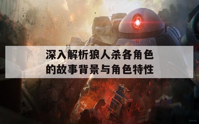 深入解析狼人杀各角色的故事背景与角色特性